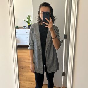 One by Chapter One Plaid Blazer Small
